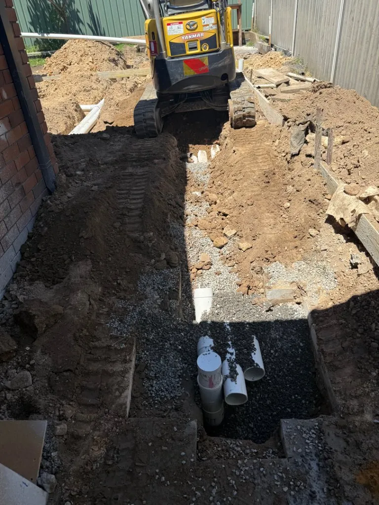 Plumbing excavation – Illawarra